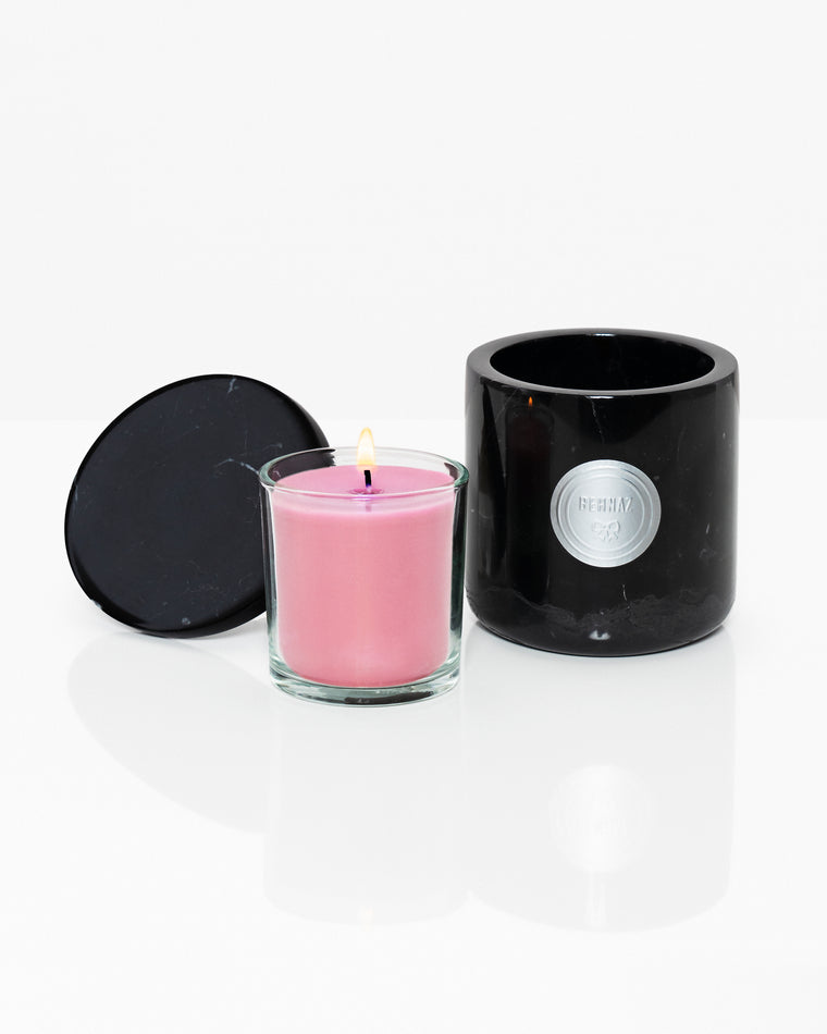 Pink Flower Scented Candle